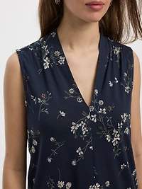 Haut sans manches à col V