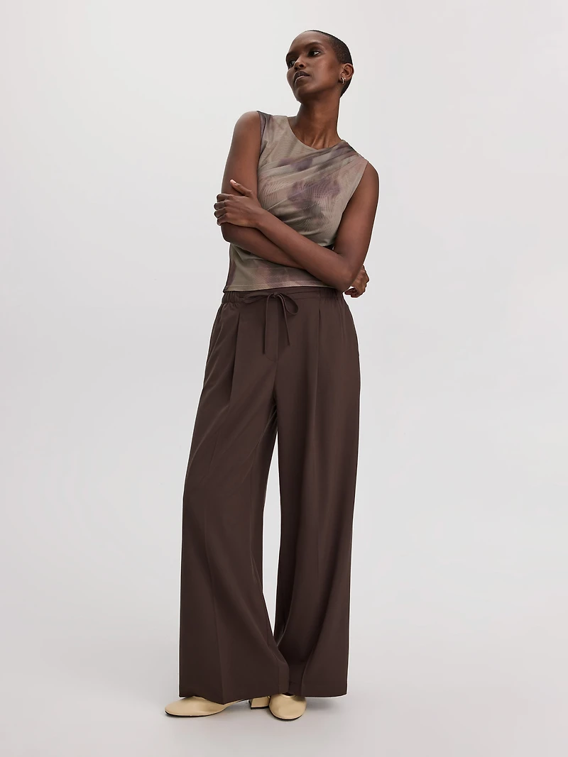 Sleeveless Draped Top