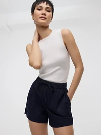 Short à enfiler en tricot