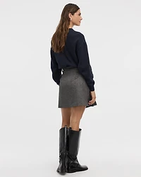 Mini jupe-short plissée