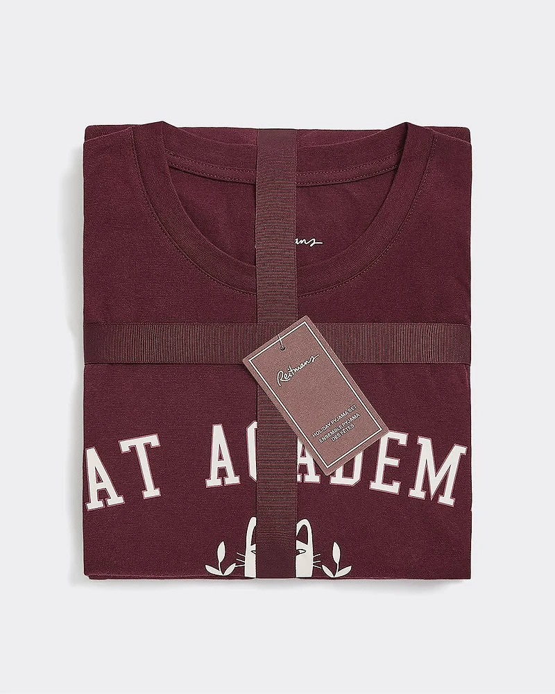 Long-Sleeve Top and Jogger Cotton Pyjama Set