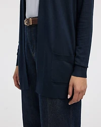 Long-Sleeve Open Cardigan with Pockets - R Essentials