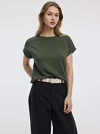 T-shirt à manches courtes et col rond