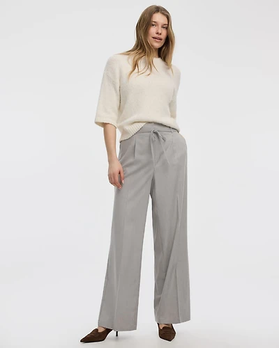 Pantalon à jambe large et taille haute - L'Intemporelle