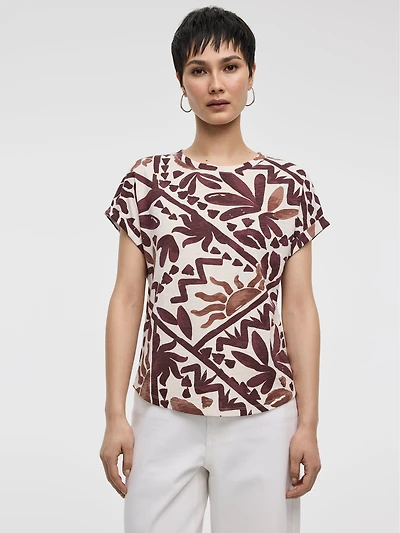 T-shirt à manches courtes et col rond