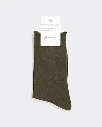 Heather Bamboo Viscose Crew Socks