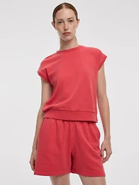 Extended-Sleeve Crew-Neck T-Shirt- Hyba