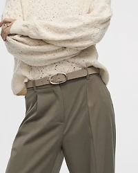 Pantalon à jambe large et taille haute