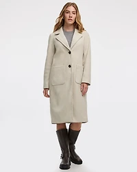 Manteau long à deux boutons