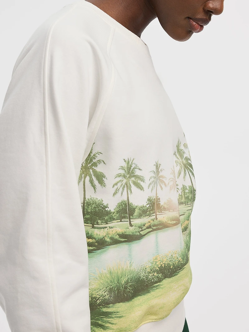 Long-Sleeve Crew-Neck French Terry Sweatshirt - Hyba