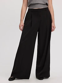Pantalon à jambe large et taille haute - L’Intemporelle Coupe Courbes