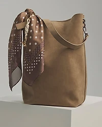 Sac sceau en faux suède