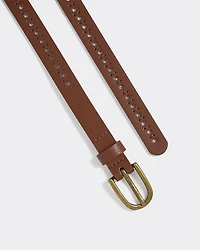 Ceinture étroite en faux cuir