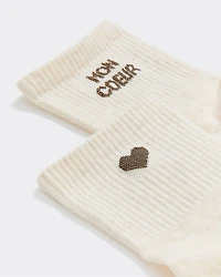 Bas chevilles côtelés