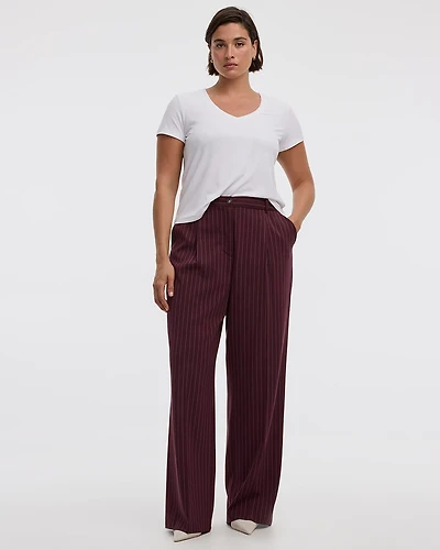 Wide-Leg Mid-Rise Pant