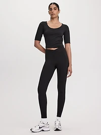 Legging with Cross-Over Waistband