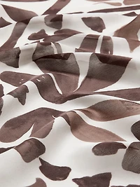 Square Scarf with Foliage Pattern