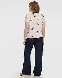 T-shirt à manches courtes dolman et col bateau