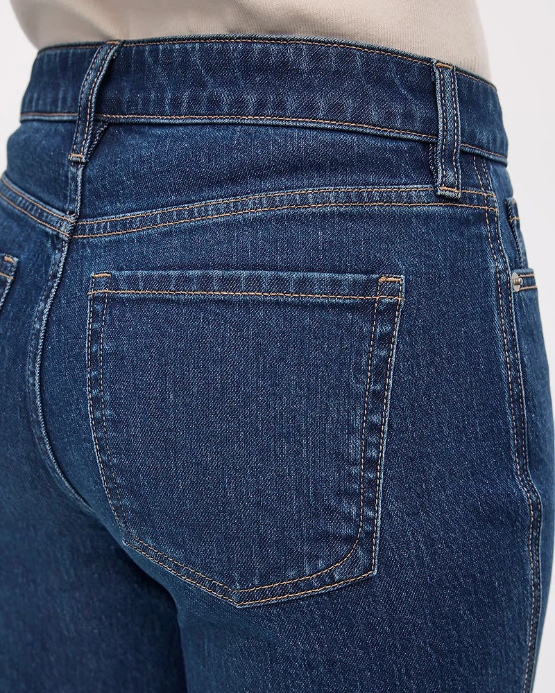 Straight-Leg Mid-Rise Jean