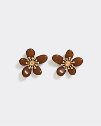 Resin Flower Earrings