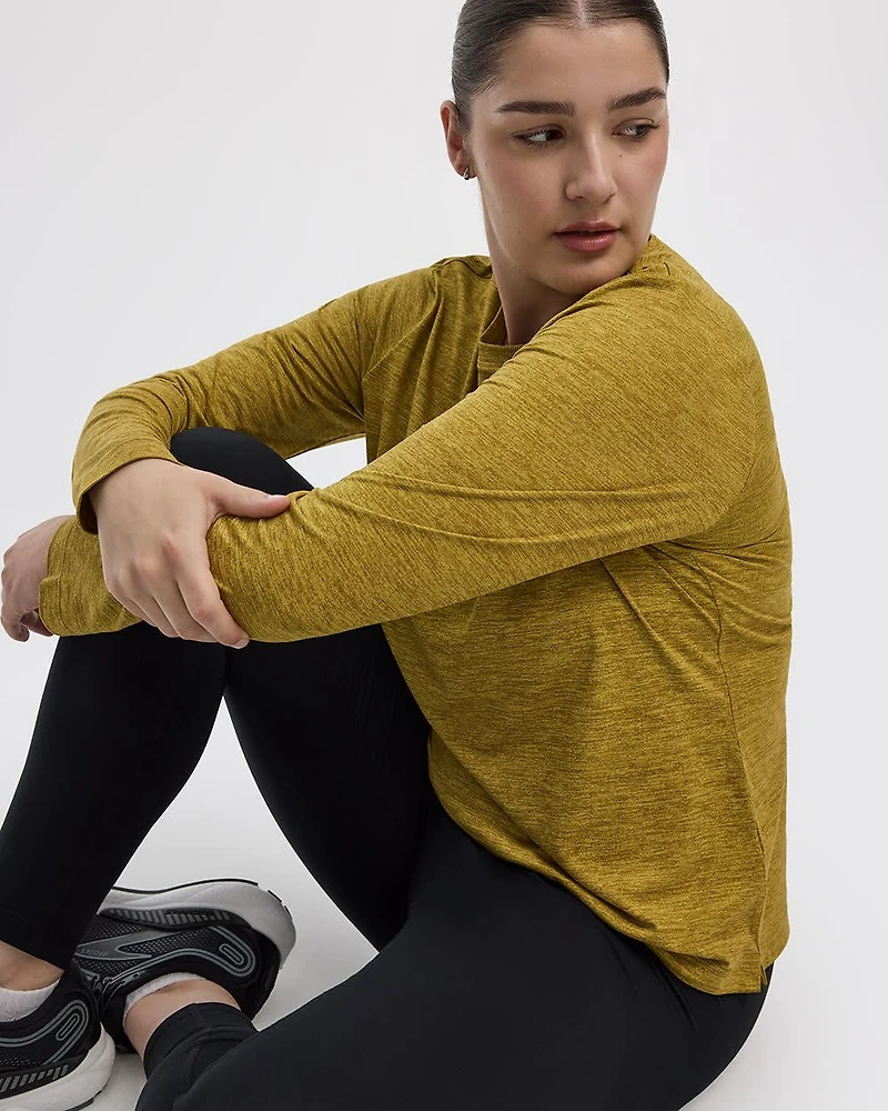 T-shirt à col rond et manches longues - DRY-LUX (MD) Hyba Essentiels