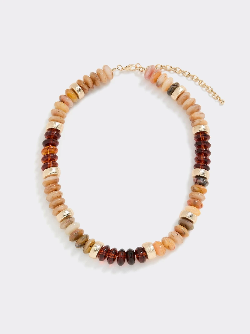 Short Necklace with Disc Beads