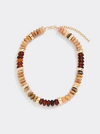 Short Necklace with Disc Beads