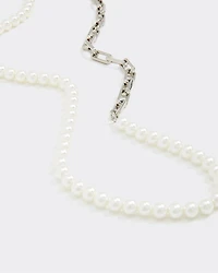 Long Half-Pearl Necklace