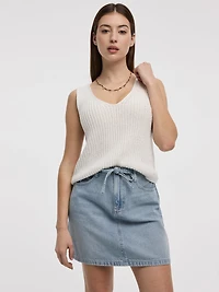 Jupe courte en denim