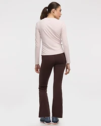 Long-Sleeve Crew-Neck Tee with Shirred Sides - PULSE (R) Hyba