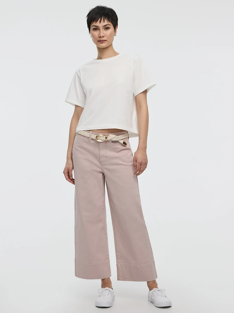Straight-Leg High-Rise Cropped Mariner Pant