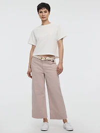 Straight-Leg High-Rise Cropped Mariner Pant
