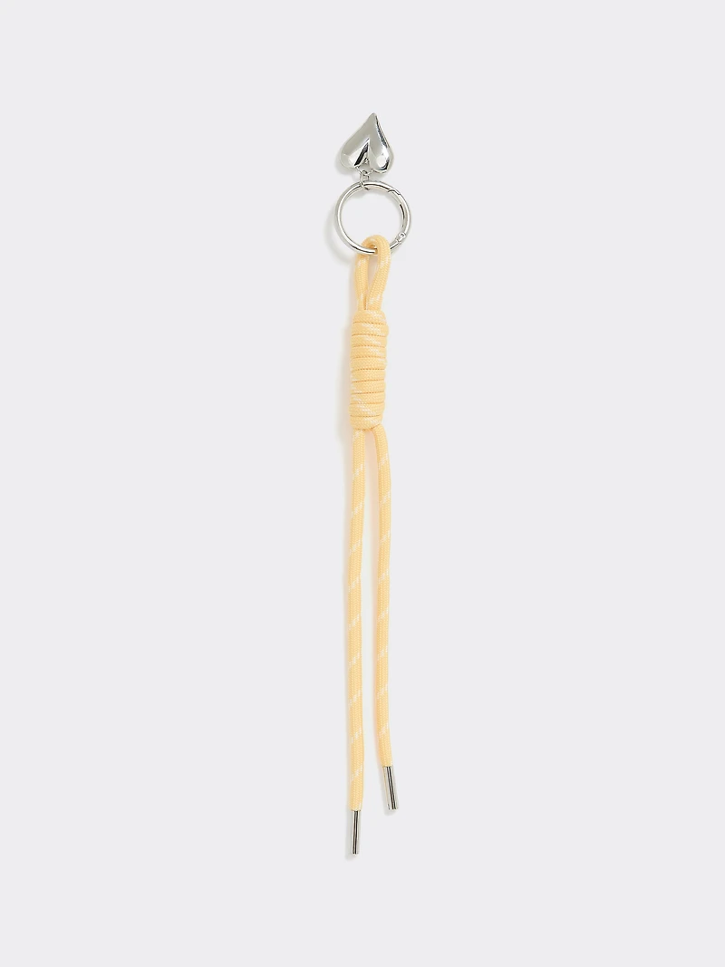Cord Bag Charm with Heart