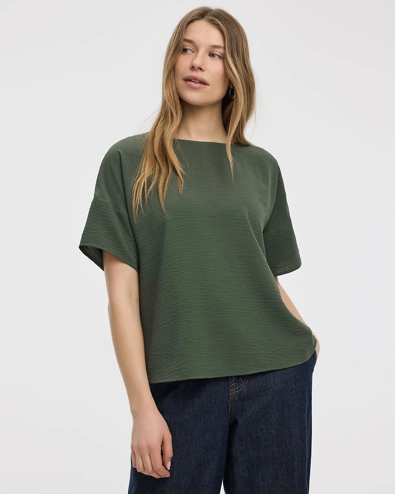 Blouse t-shirt à col rond