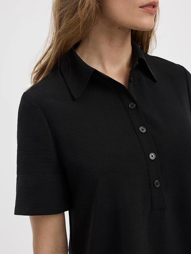 Robe polo à manches courtes