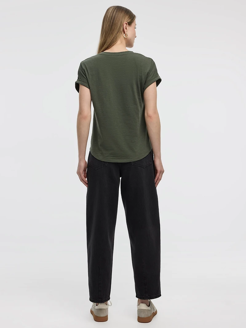 T-shirt à manches courtes et col rond