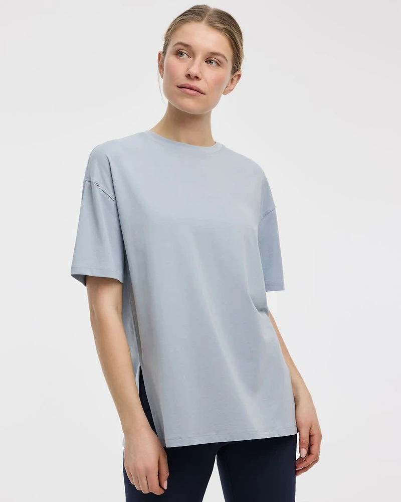 T-shirt Boyfriend à col rond