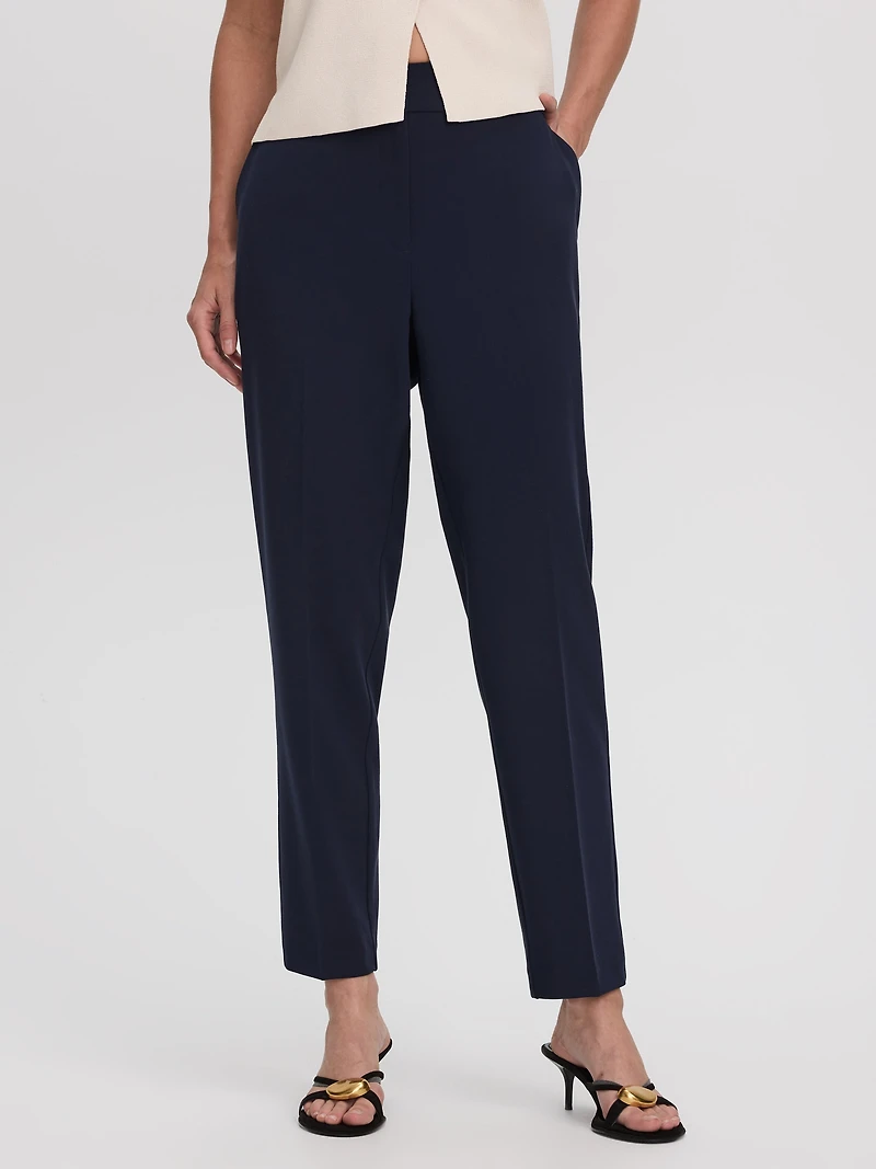 Pantalon longueur cheville à taille haute et jambe étroite