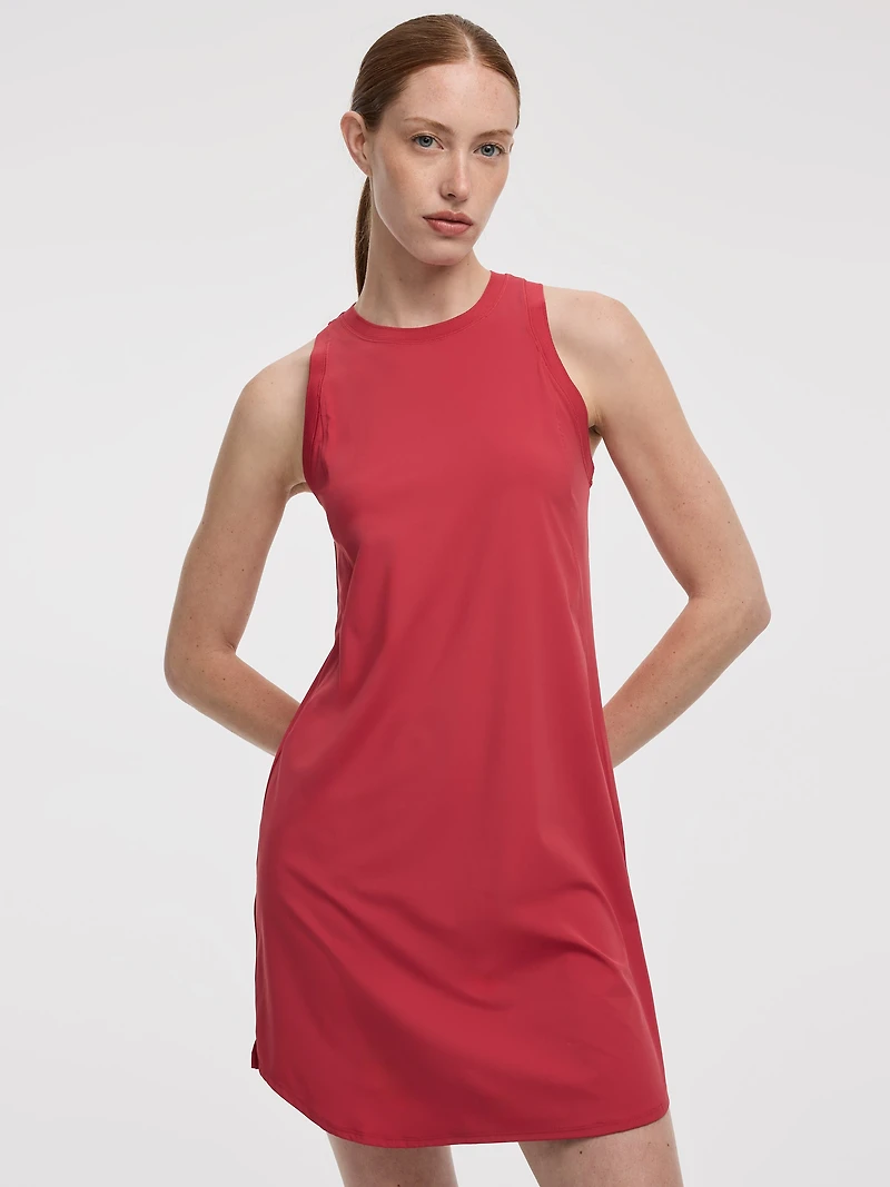 Sleeveless Crew-Neck Dress - Hyba
