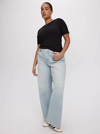 Wide-Leg Mid-Rise Jean - Curvy Fit