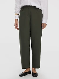 Mid-Rise Barrel Pants