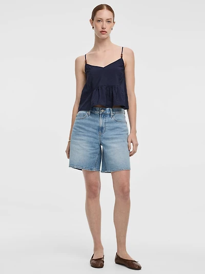 Short ample à taille mi-haute