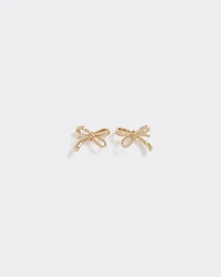 Small Delicate Bow Earrings