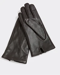 Gants en cuir compatibles avec écrans tactiles
