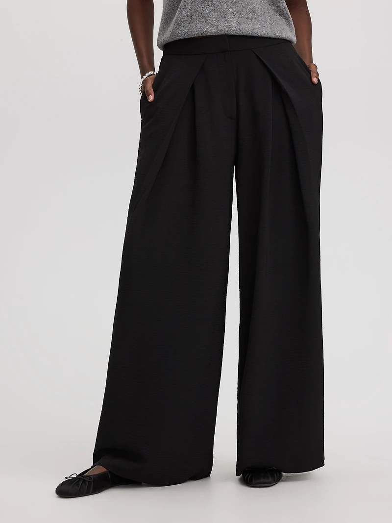 Wide-Leg High-Rise Pant