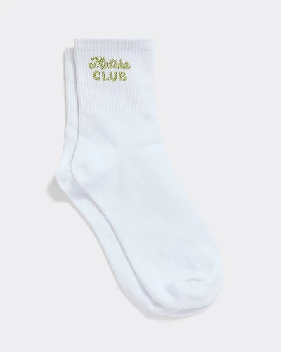 Bas chevilles côtelés