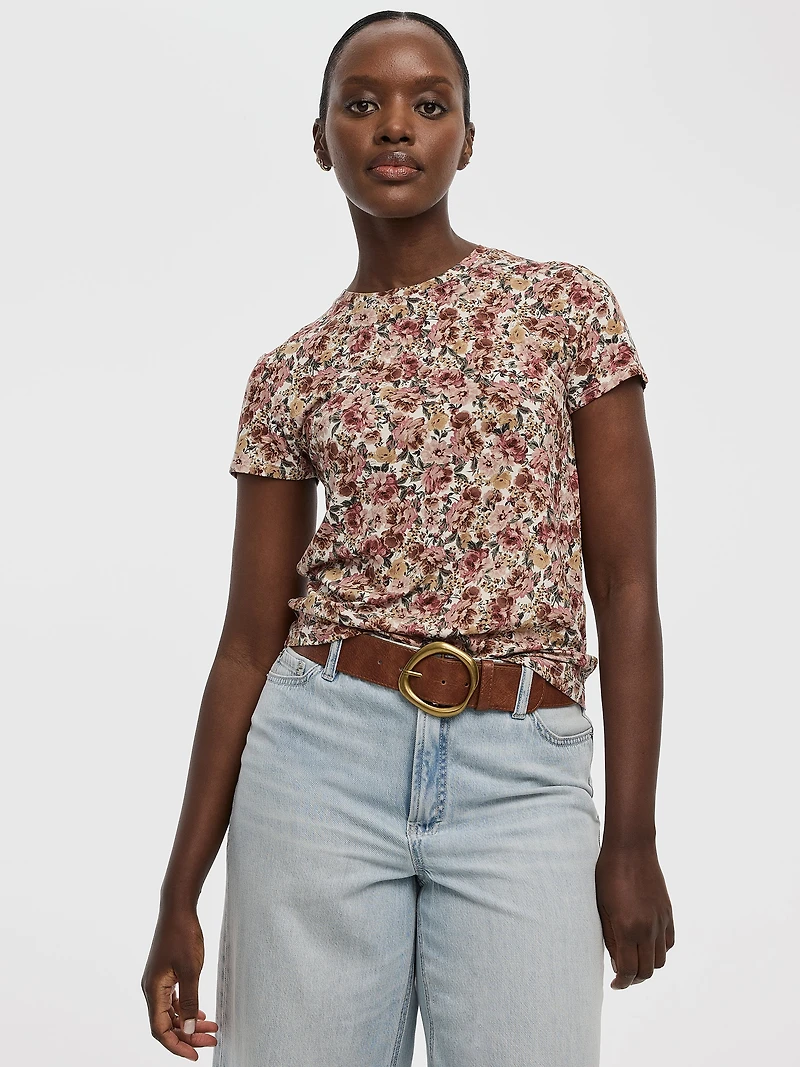 T-shirt à col rond - R Essentiels