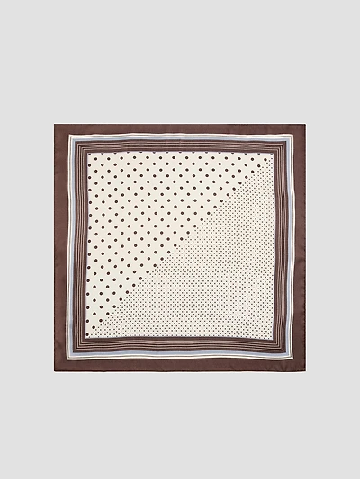 Square Scarf with Dots