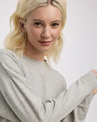 Long-Sleeve Crew-Neck Sweatshirt - R Essentials