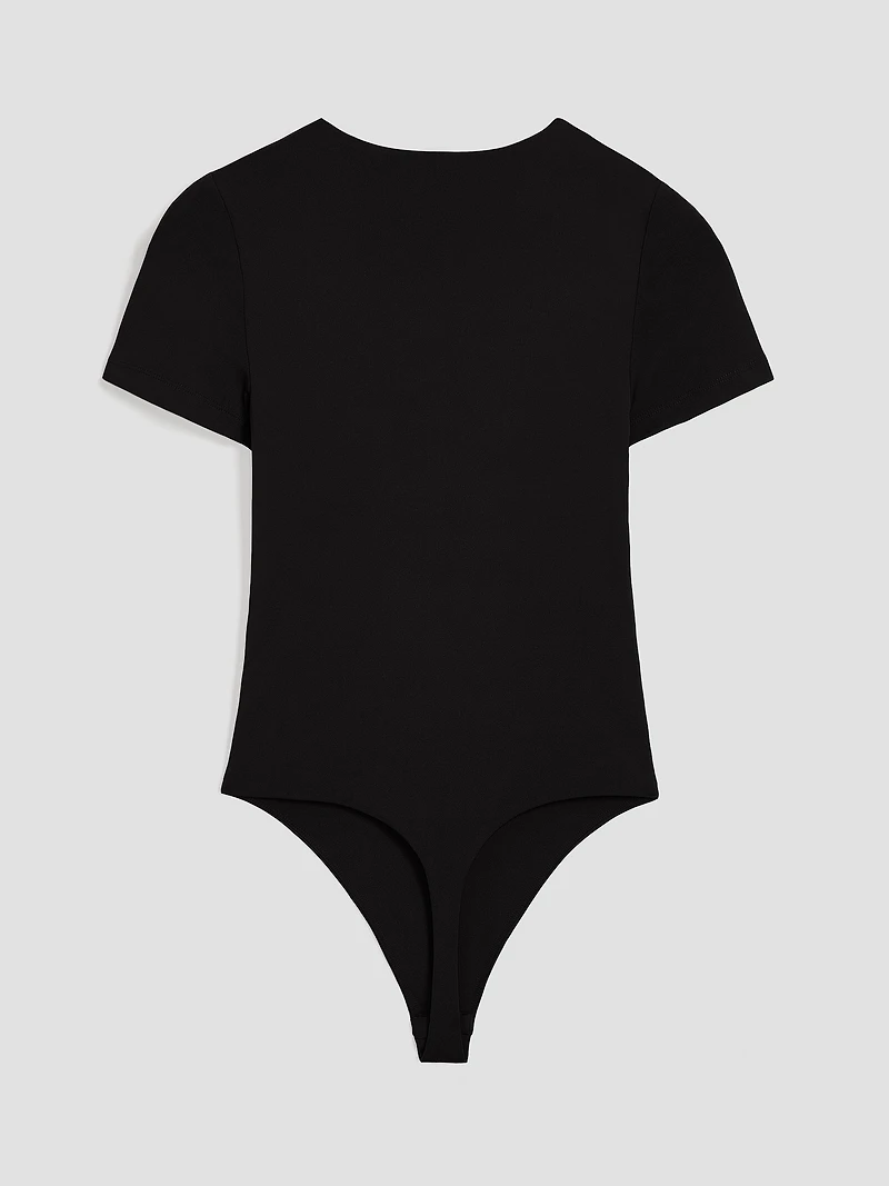 Short-Sleeve Crew-Neck Bodysuit